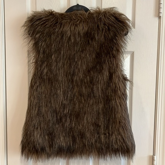Anthropologie Faux fur outer shell vest Sanctuary Clothing size small - Picture 2 of 5